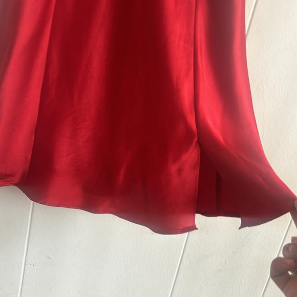 Victoria's Secret Red Lace Slip Dress Lingerie-size Medium - Picture 4 of 7